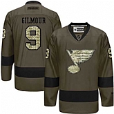 Glued St. Louis Blues #9 Doug Gilmour Green Salute to Service NHL Jersey,baseball caps,new era cap wholesale,wholesale hats